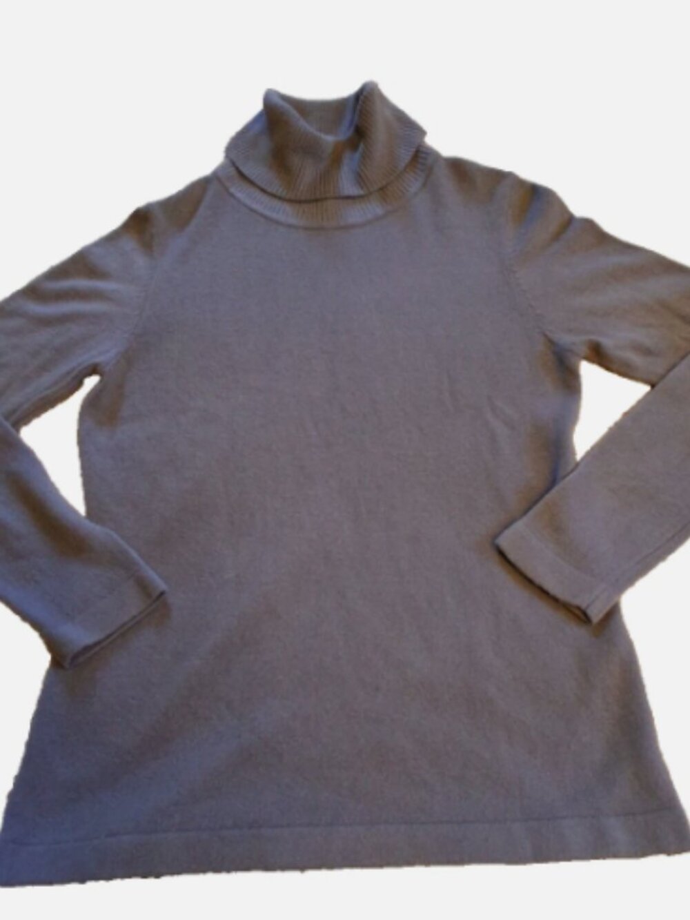 Jennie & Ray Women's Size M Gray Cowl Neck Long Sleeve 100% Acrylic Sweater